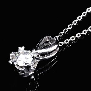 Moissanite Necklace .85 ct DEF Brilliant Cut  Gold-Plated Sterling Silver Gifts